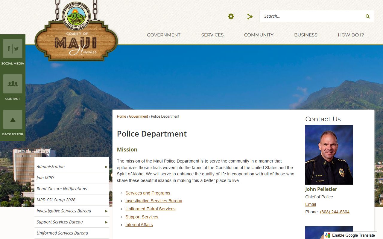 Kahului Recent Bookings via Maui Police Department