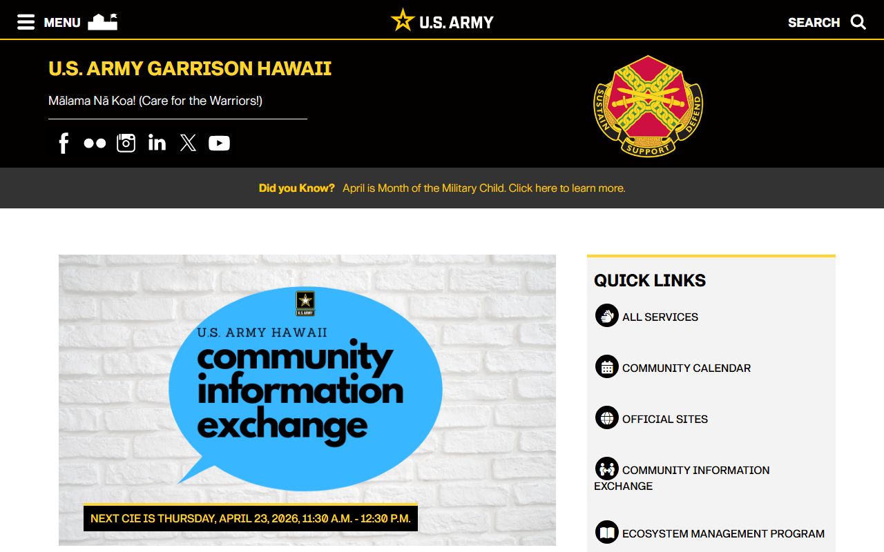 Schofield Barracks Recent Bookings tied to U.S. Army Garrison Hawaii